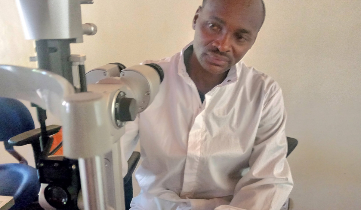 Jean-Paul Sindikubwabo said that &#039;We have registered an increase in admitted patients from 150 to 350 every month_ with the new eye center, we will greatly improve the quality of eye