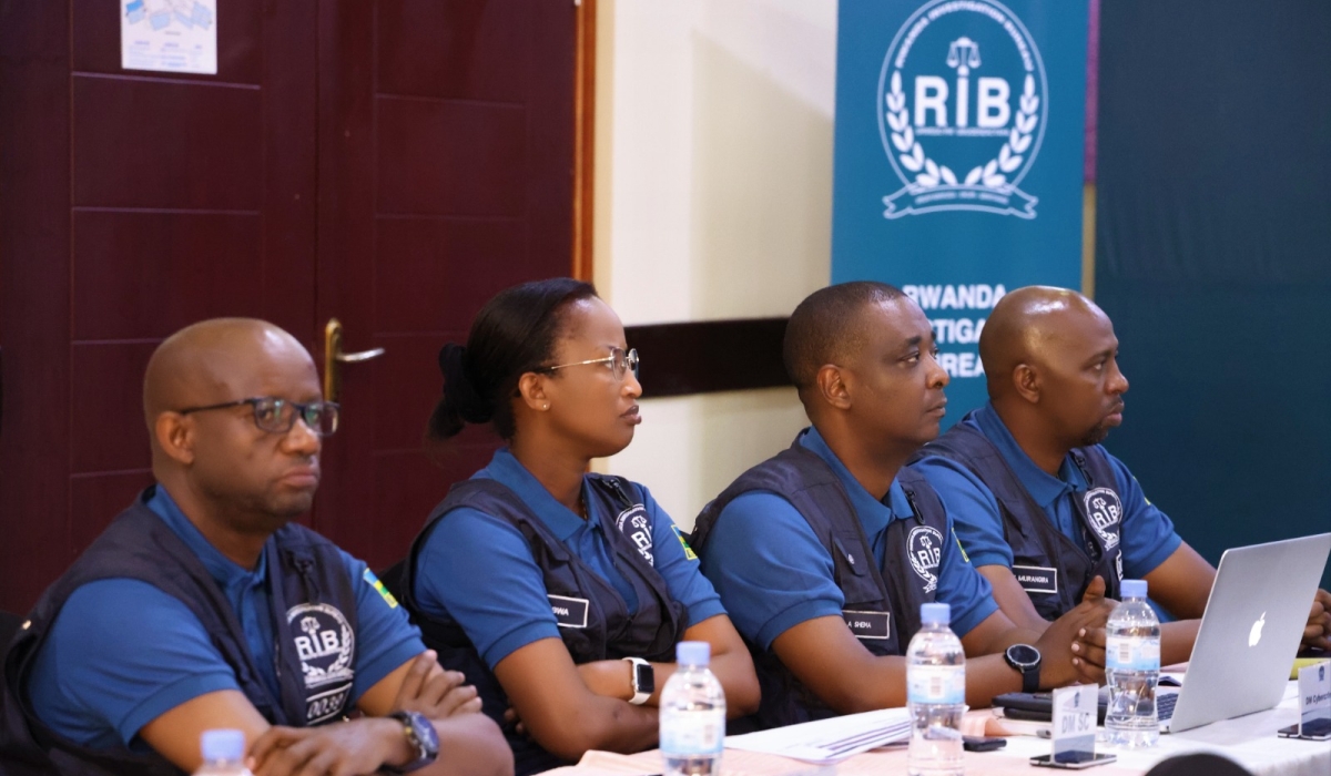Rwanda Investigation Bureau  personnel during a 3 day retreat  in Nyamata in Bugesera District on June 27.  Courtesy