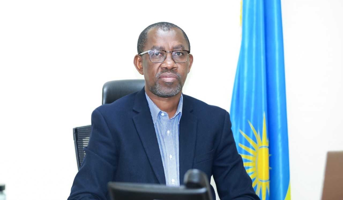 Rwanda Revenue Authority Commissioner General, Pascal Bizimana Ruganintwali, during a press conference in Kigali on Friday, July 21. Courtesy