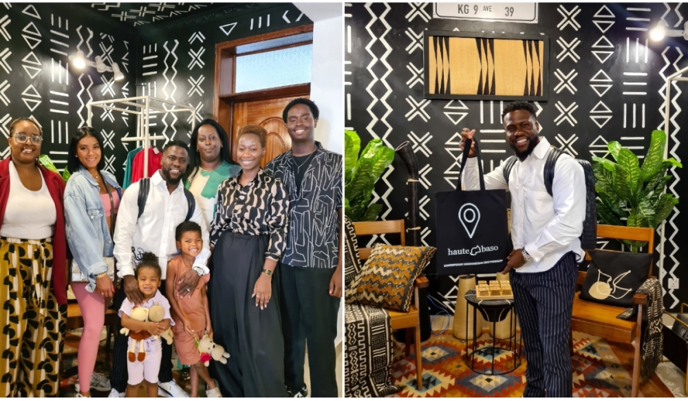 American comedian Kevin Hart and family visited Kigali last week. Courtesy photos