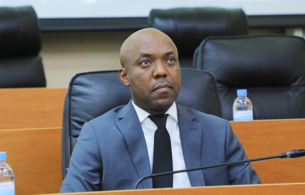 Infrastructure Minister Ernest Nsabimana during  a session with the Senate on July 25. Minister Nsabimana said that The City of Kigali is expected to receive 100 buses by the end of December 2023. Courtesy