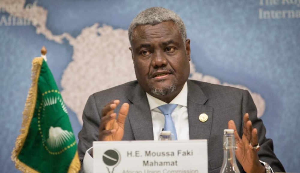 The Chairperson of the African Union Commission, Moussa Faki Mahamat, on Wednesday, July 26, condemned a coup attempt in Niger. COURTESY