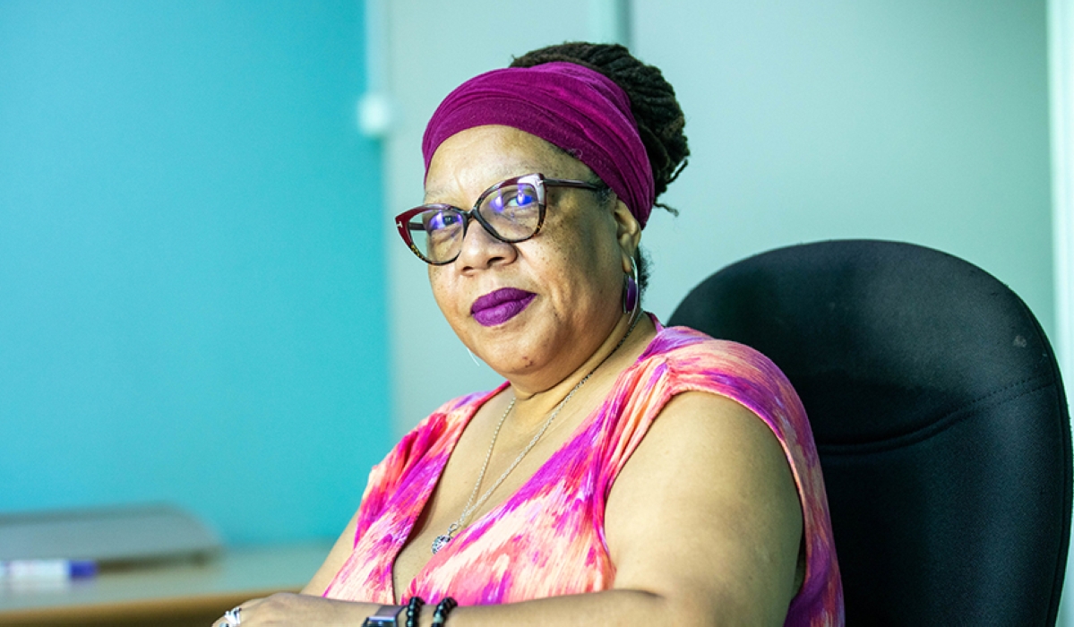 Dázon Dixon Diallo who is currently the president of SisterLove International South Africa, during an interview in Kigali on July 25. Photo by Dan Gatsinzi