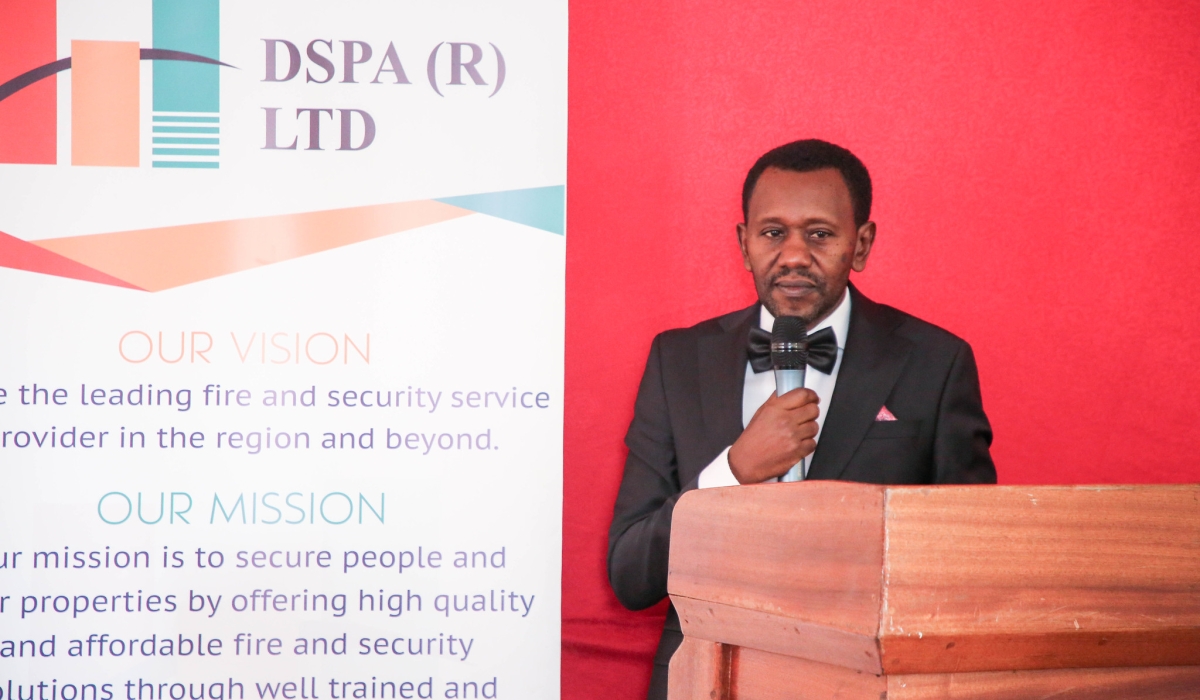 DSPA (R) LTD CEO John Gatebera giving opening remarks during the workshop training on Monday, July 24. Photos by Craish Bahizi.