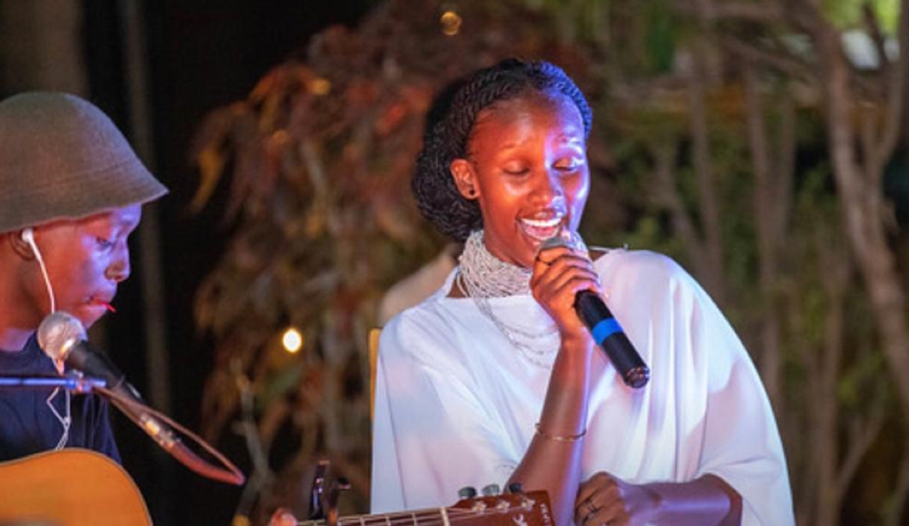 Bwiza entertains the audience with her sweet melodic voice