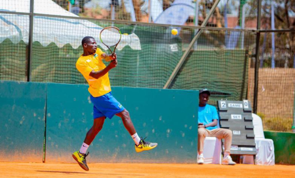 Ernest Habiyambere  beats Chris Lukanu Andre 7-6⁴ 4-6 6-3 in game two to secure victory for Rwanda over Angola. Courtesy