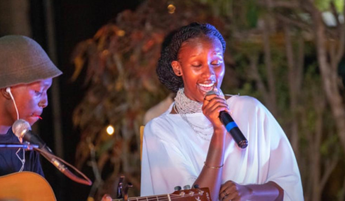 Bwiza entertains the audience with her sweet melodic voice