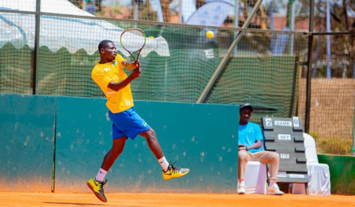 Ernest Habiyambere  beats Chris Lukanu Andre 7-6⁴ 4-6 6-3 in game two to secure victory for Rwanda over Angola. Courtesy
