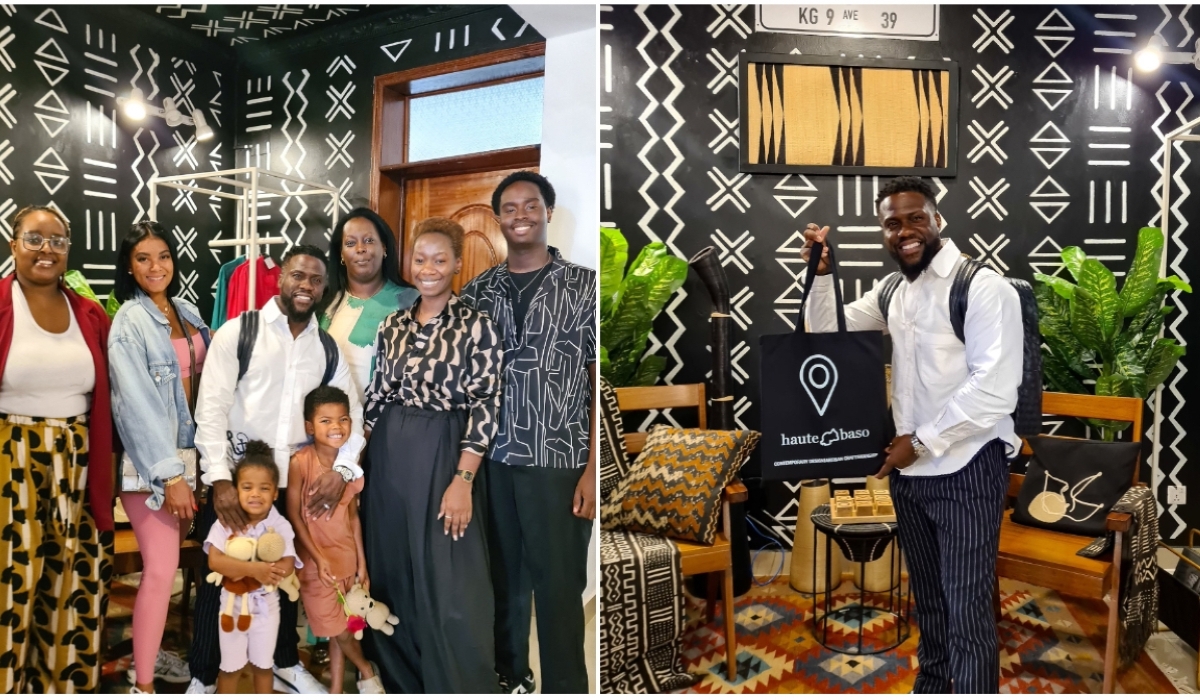 American comedian Kevin Hart and family visited Kigali last week. COURTESY PHOTOS