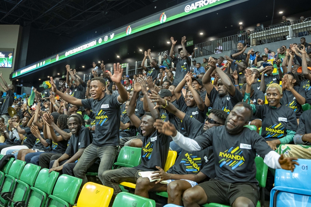 Thousands of supporters who turn up for the first day of the 28th edition of FIBA Women&#039;s Afro-basket tournament at BK Arena in Kigali on Friday, July 29. Photo by Christianne Murengerantwari