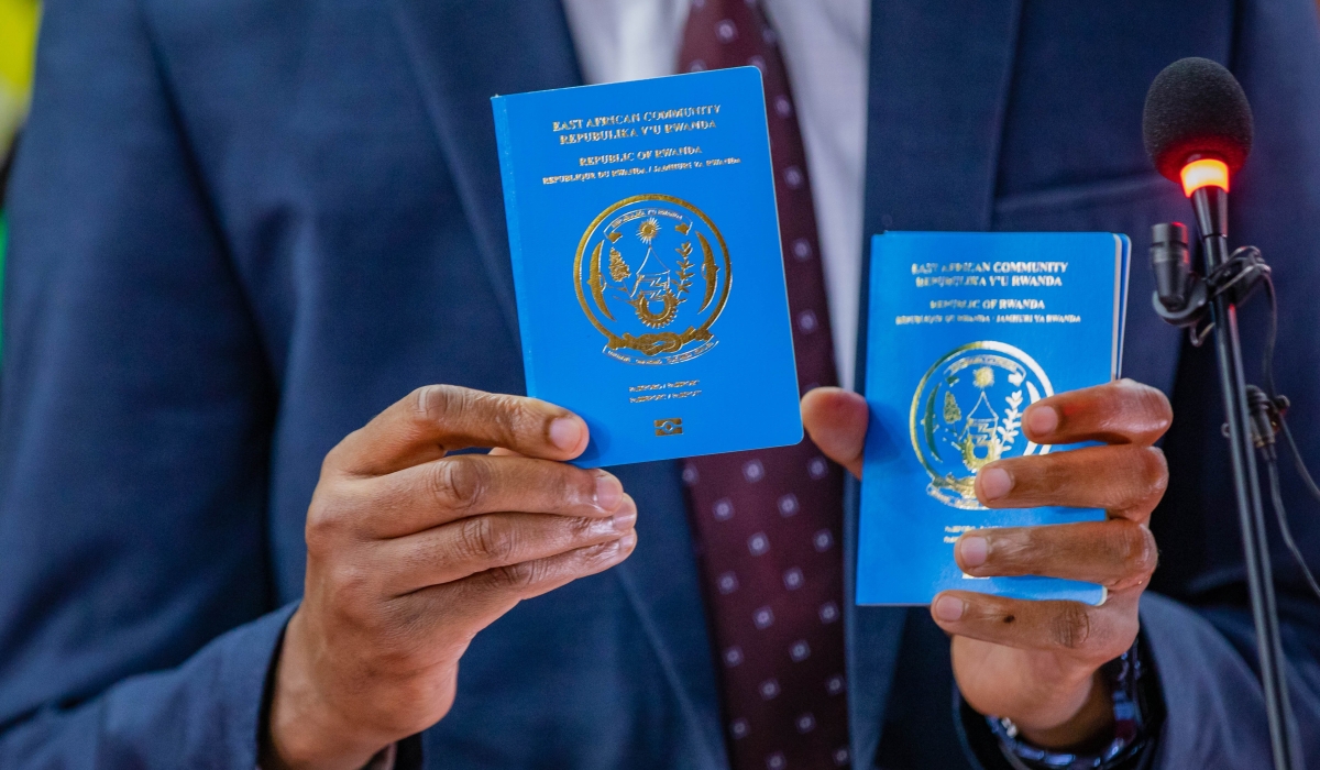 The Henley Passport Index ranked Rwanda as the 76th out of 103 countries in terms of strong passports, globally. FILE