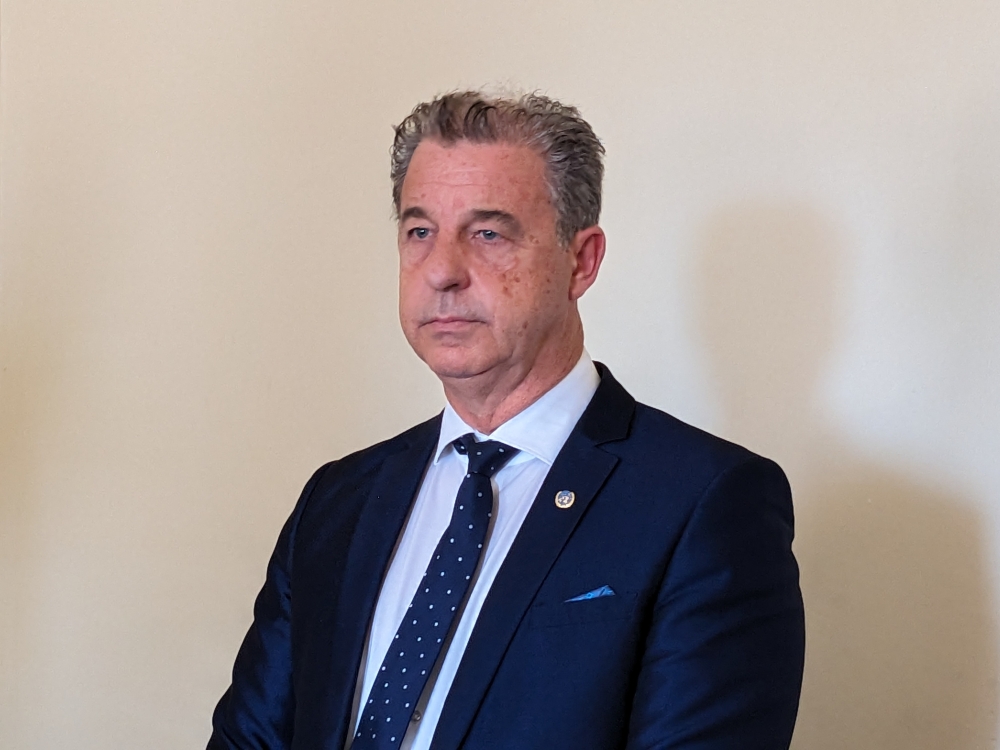 The Chief Prosecutor of the UN&#039;s International Residual Mechanism for Criminal Tribunals (IRMCT), Serge Brammertz speaks to The New Times  on July 28, 2023. Photo by Moise Bahati