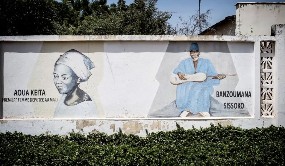 Aoua Kéita is one, if not the only woman’s image on a mural in her country, Mali.