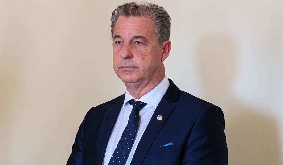 The Chief Prosecutor of the UN&#039;s International Residual Mechanism for Criminal Tribunals (IRMCT), Serge Brammertz speaks to The New Times  on July 28, 2023. Photo by Moise Bahati