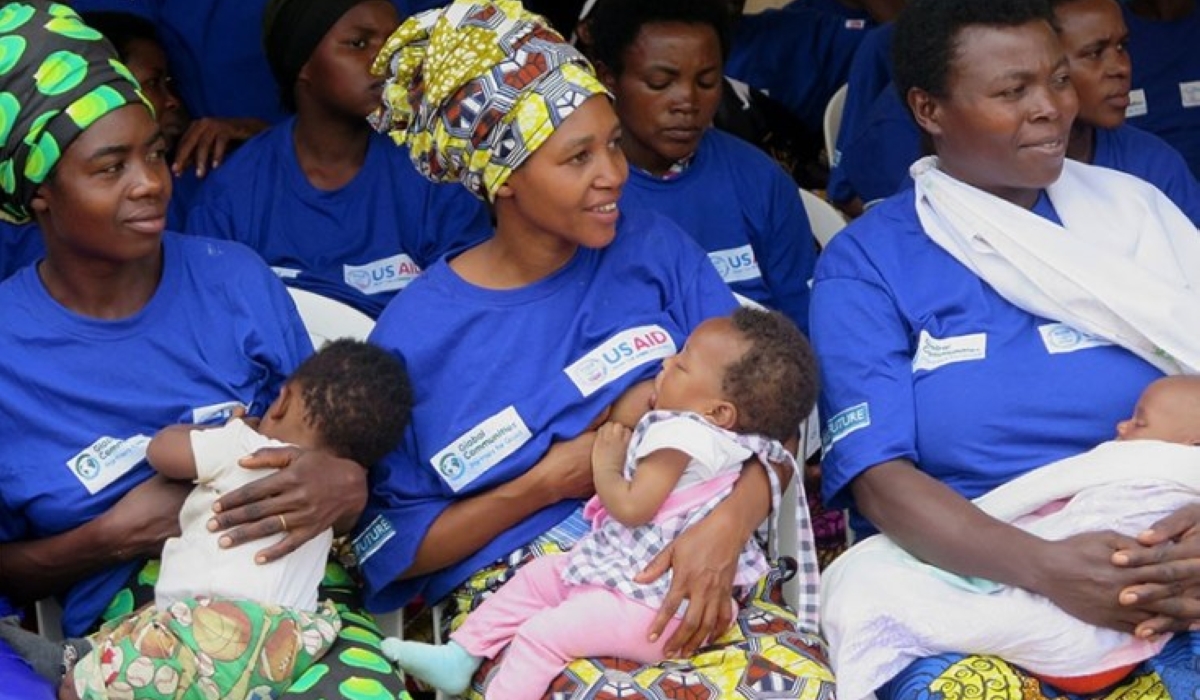 Some mothers breastfeed their children during a campaign.World Breastfeeding Week (WBW) is an annual celebration that is held every year from August 1 to August 7. File