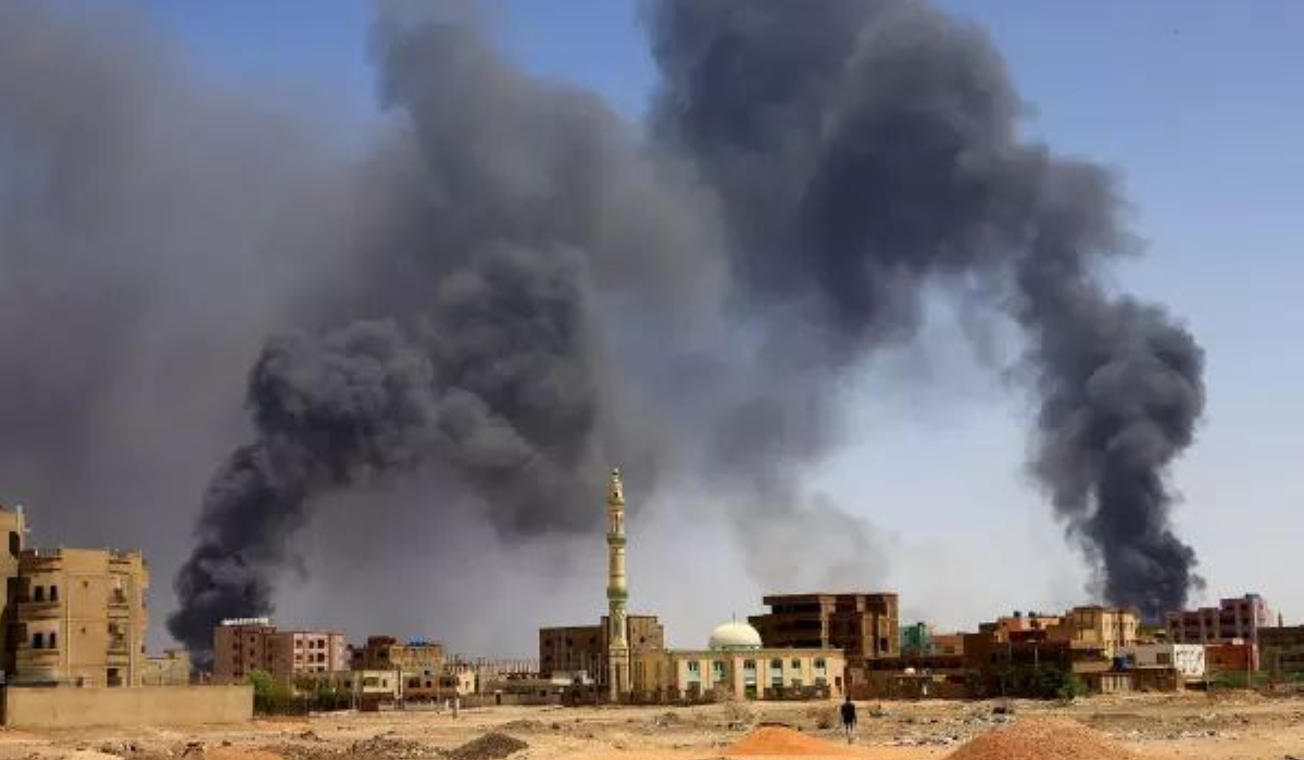 Smoke billows following clashes between rival military factions in Khartoum. The uprising has resulted to closure of key facilities including universities.