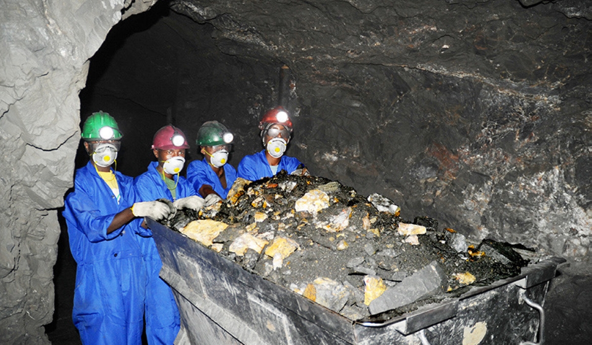 Miners during their activities at a mining site. Aterian Plc, a UK-based mining company has signed a joint venture agreement with Rio Tinto Mining and Exploration Ltd and Kinunga Mining Ltd to explore Lithium in Rwanda.