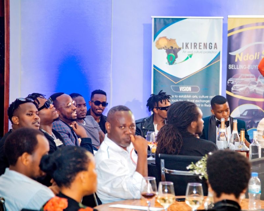 Artistes and creatives during a workshop by Ikirenga Art and Culture Promotion. Net photo