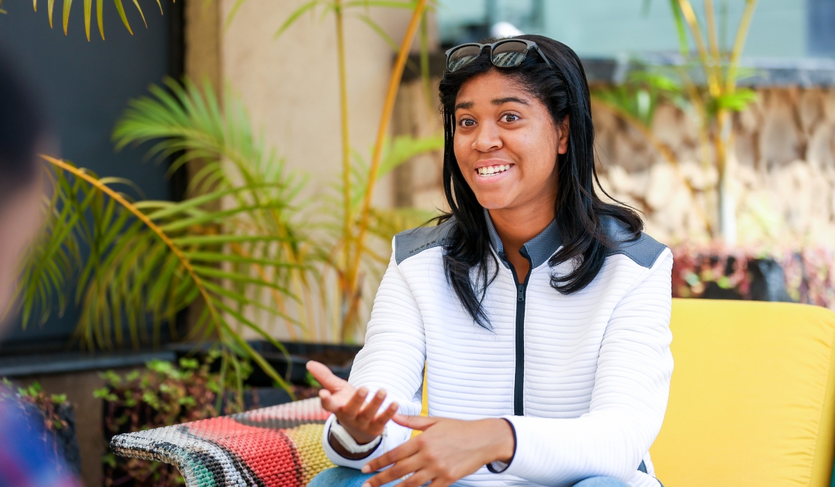 Zuriel Oduwole, a filmmaker and global education advocate, during an interview in Kigali,  on July 25, 2023. Photo by Olivier Mugwiza