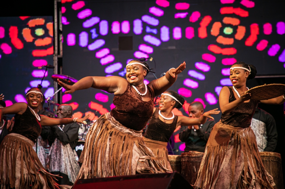 Intayoberana traditional ballet during their performance at the two day event. The ballet seized the opportunity to celebrate Umuganura on stage. All photos by Willy Mucyo