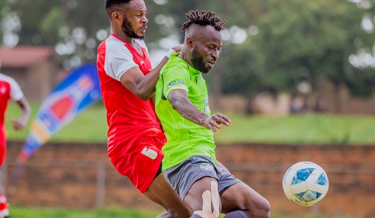 AS Kigali&#039;s striker Shaban Hussein Shabalala with the ball against Espoir FC players. Former AS Kigali striker Shabani Hussein has completed his move to Libyan side Al Taawon on a two-year deal.