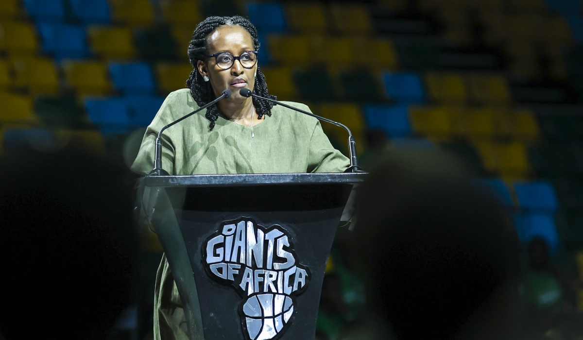 First Lady Jeannette Kagame addresses over 2000 young people as  Rwanda joined the World to mark the United Nation’s International Youth Day, on Saturday, August 12. All photos by Olivier Mugwiza
