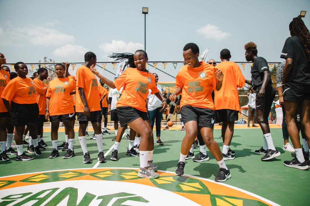 Agahozo Shalom students during the official launch of two new outdoor basketball courts Sunday, August 13 in Rwamagana District, Eastern Province. All photos by Willy Mucyo Agahozo Shalom students during the official launch of two new outdoor basketball courts Sunday, August 13 in Rwamagana District, Eastern Province. All photos by Willy Mucyo
