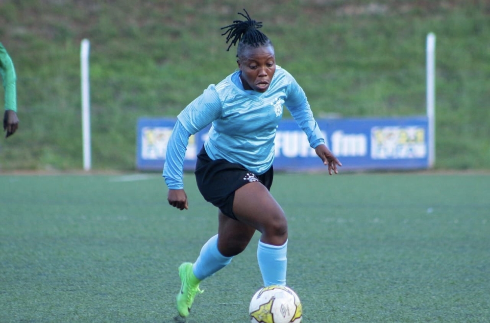 Rwandan striker Florence Imanizabayo currently plies her trade at Kampala Queens-courtesy 