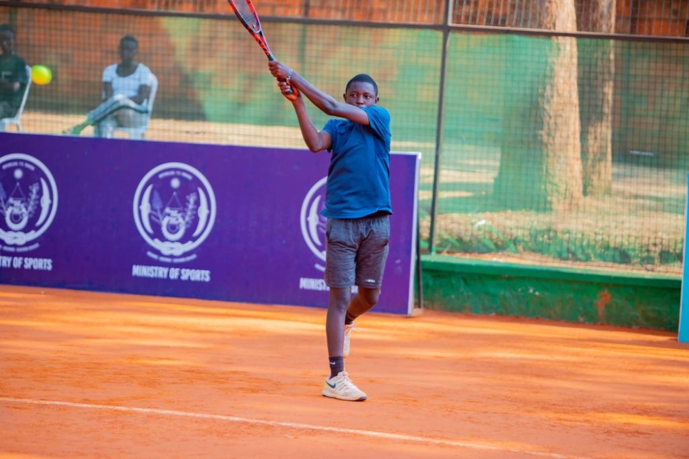 Rwandan tennis player Claude Ishimwe bowed out of the ITF World Tour Juniors Grade 4 tournament. Courtesy