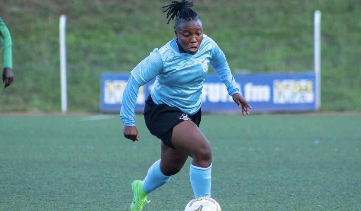 Rwandan striker Florence Imanizabayo currently plies her trade at Kampala Queens-courtesy 