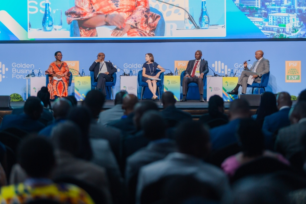 Panelists during the official opening of the Golden Business Forum in Kigali  on Wednesday, August 16. Courtesy