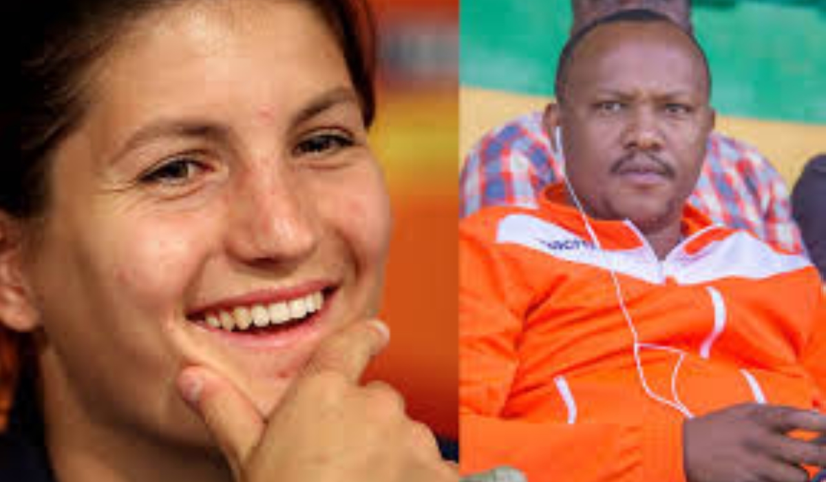 Gasogi United new head coach Caroline Pizzala and club president and proprietor Charles Kakooza Nkuriza. The coach will not be on the touchline during Friday&#039;s opening league match against Rayon Sports. 
