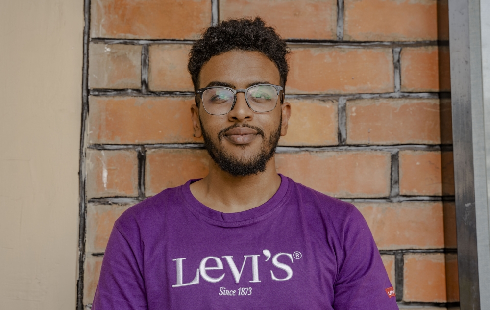 Sudanese Dentistry Student Mohamed Gasim after doing his last exam Sudanese Dentistry Student Mohamed Gasim after doing his last exam