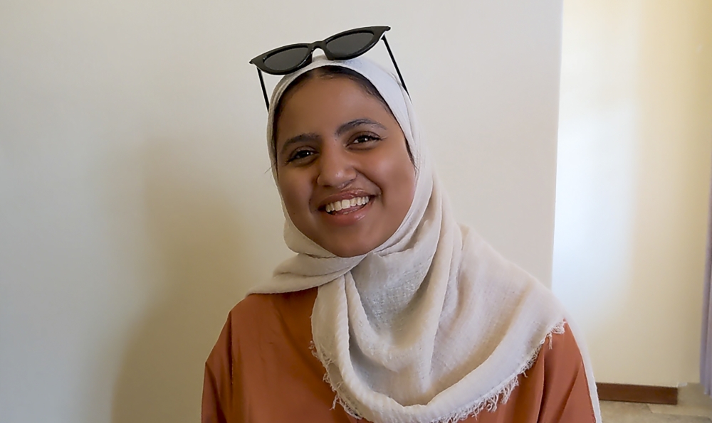 Said Lamya Safwat, a female student from the dentistry class Said Lamya Safwat, a female student from the dentistry class