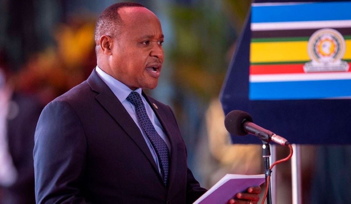 Secretary general of the East African Community, Peter Mathuki. PHOTO _ XINHUA via AFP