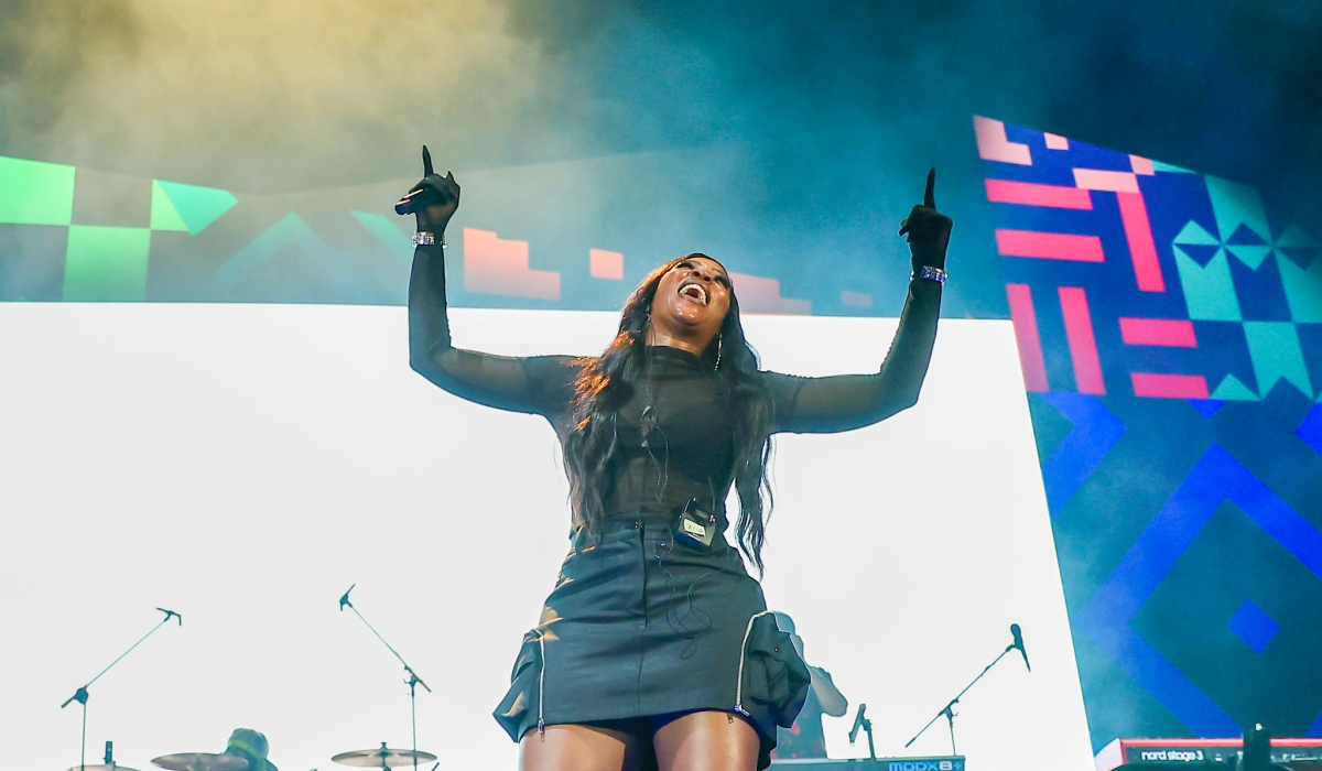 Tiwa Savage headlining the closing concert of Giants of Africa festival