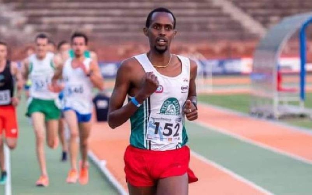 Rwandan athlete  Siraj Rubayita,  middle and long distance runner, who died in Kenya. Internet