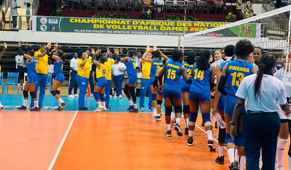 Rwanda national team during their game against Egypt in Semi final on Wednesday, August 23. Courtesy