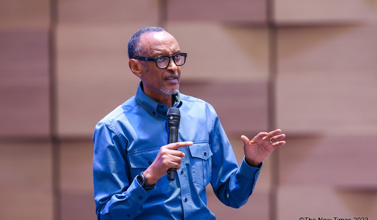 President Kagame addresses over 2,000 youth  at the 10-year anniversary of Youth Connekt held at Intare Conference Arena on August 23. All photos by Olivier Mugwiza
