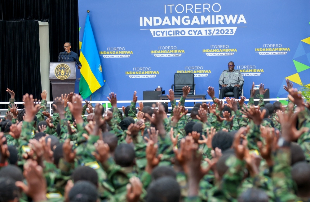 President Kagame officiated the conclusion of 13th Itorero Indangamirwa attended by 412 youth in Nkumba. Photos Olivier Mugwiza