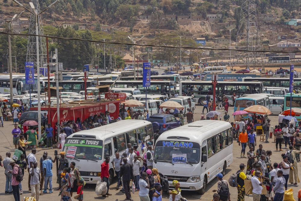 A view of Nyabugogo taxi park in Nyarugenge. Shortage of public buses in Rwanda has been a persistent problem that has resulted in a range of issues for travellers. PHOTO BY EMMANUEL DUSHIMIMANA