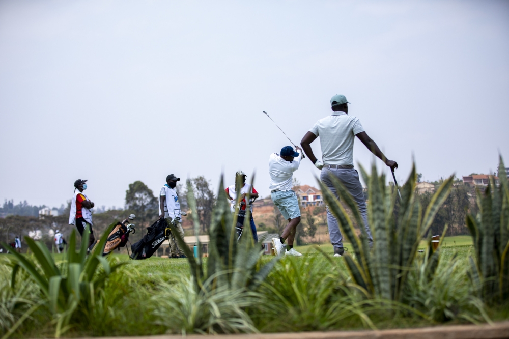 A total of 192 golf players are taking part at the 2023 PMC Golf Tournament which is underway at Kigali Golf Club. Olivier Mugwiza