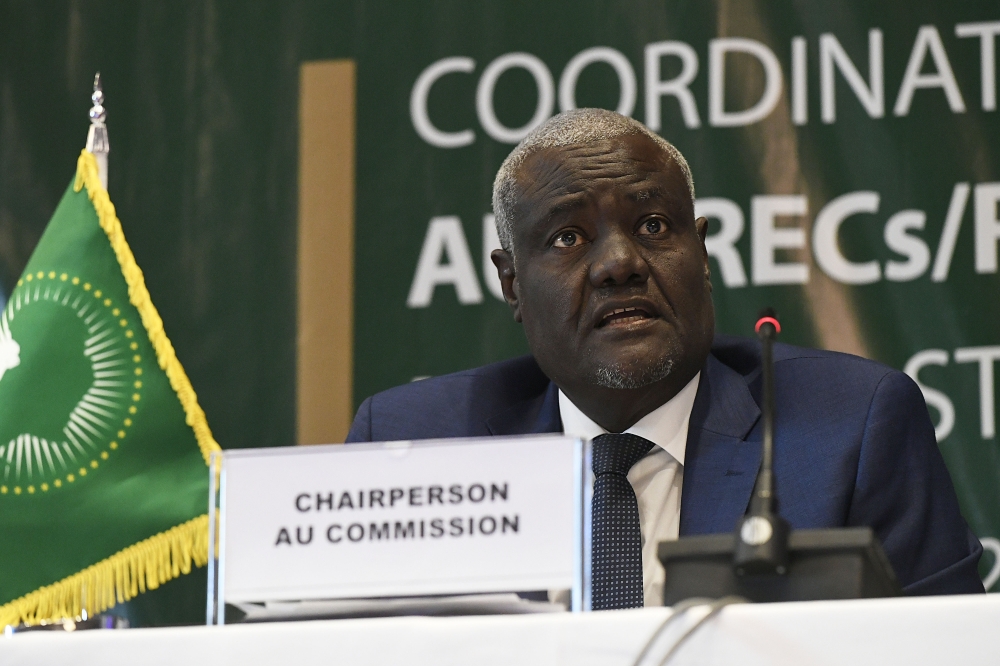 Chairperson of the African Union Commission Moussa Faki Mahamat. PHOTO _ AFP