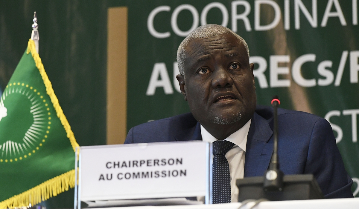 Chairperson of the African Union Commission Moussa Faki Mahamat. PHOTO _ AFP