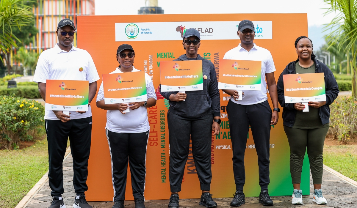 First Lady Jeannette Kagame graces  the official launch of the campaign that advocates for gender equality in healthcare, especially mental health  on Sunday, September 3. Olivier Mugwiza