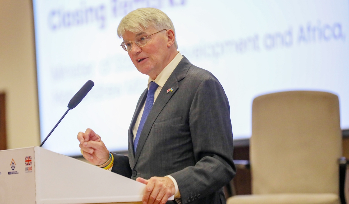 The UK Minister for Development and Africa, Andrew Mitchell announced new projects worth £49m (Rwf74 billion) for Africa , on Monday, September 4. DAN KWIZERA.