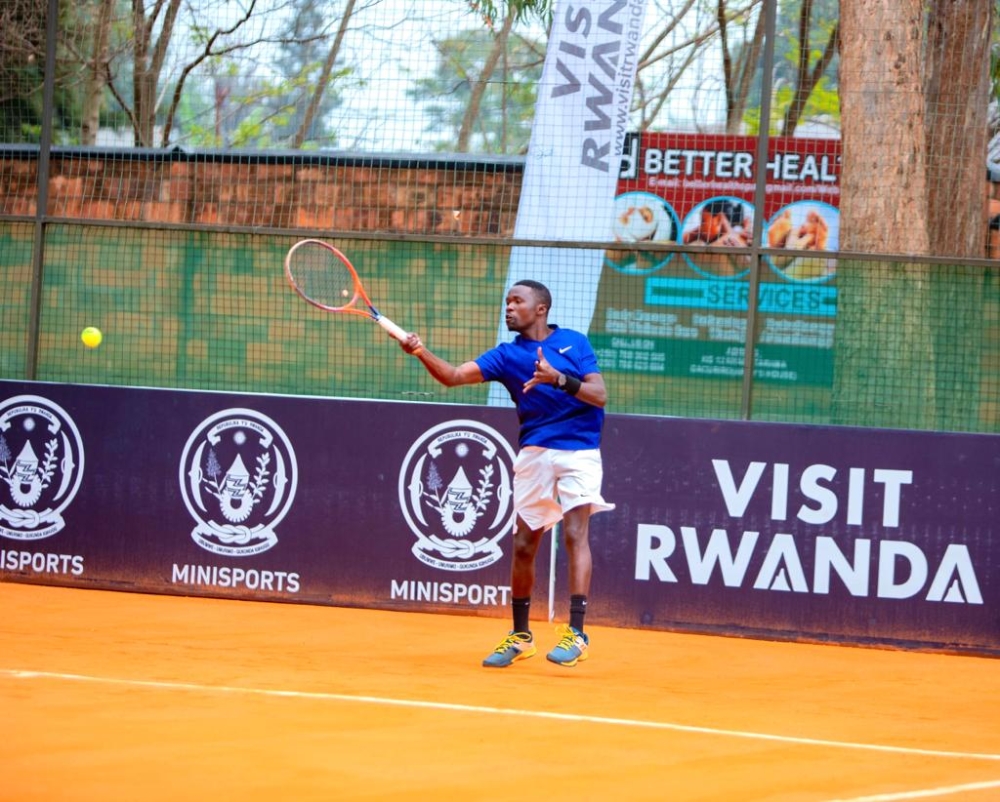 Etienne Niyigena was the first Rwandan representative to play the first round in men’s singles where he faced a French Corentin Denolly on Tuesday, September 5. Courtesy