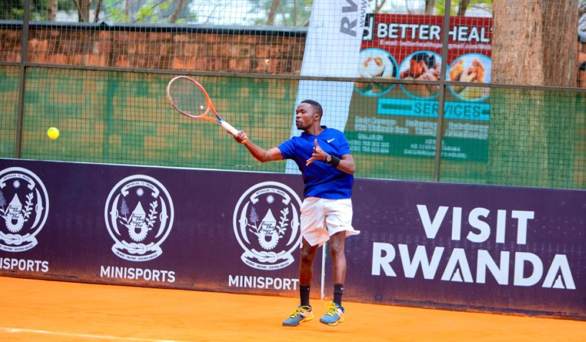 Etienne Niyigena was the first Rwandan representative to play the first round in men’s singles where he faced a French Corentin Denolly on Tuesday, September 5. Courtesy