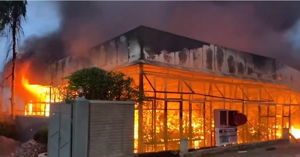 A fire erupted at L&#039;Espace, a creative lab, private theatre, and production studio located in Kacyiru, Gasabo District, Kigali, on Wednesday, September 6. Courtesy 
