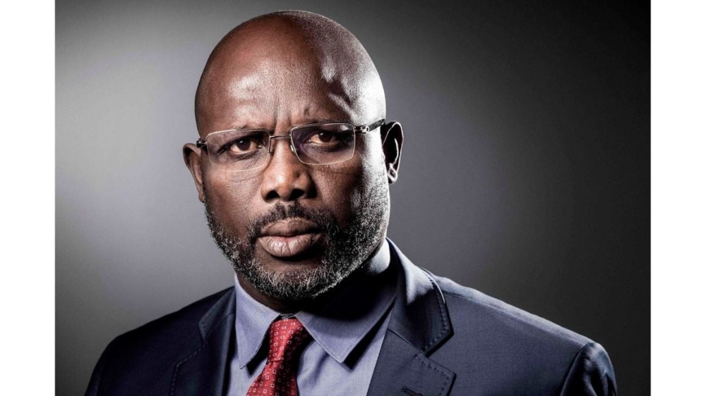 Liberian President George Weah poses for a photo. PHOTO _ AFP